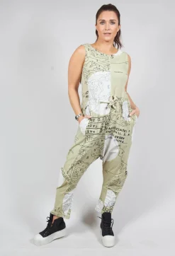 Rundholz Black Label Jumpsuits^Jersey Drop Crotch Jumpsuit in Pearl Print