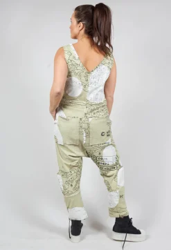 Rundholz Black Label Jumpsuits^Jersey Drop Crotch Jumpsuit in Pearl Print
