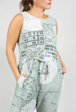 Rundholz Black Label Jumpsuits^Jersey Drop Crotch Jumpsuit in Sky Print
