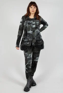 Rundholz Black Label Jackets^Jersey Jacket with Netted Hemline in Multicolour