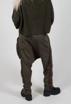 Rundholz Black Label Trousers^Jersey Joggers with Patch Pocket in Jungle