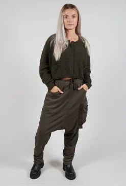 Rundholz Black Label Trousers^Jersey Joggers with Patch Pocket in Jungle