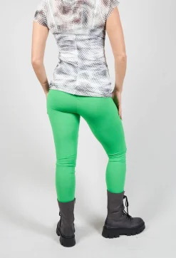 Rundholz Dip Leggings^Jersey Leggings with Patch Detail in Gecko