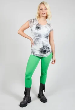 Rundholz Dip Leggings^Jersey Leggings with Patch Detail in Gecko