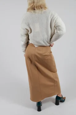 Mei Meij Skirts^Jersey Pencil Skirt in Camel