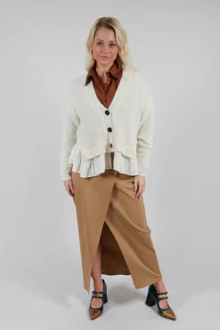Mei Meij Skirts^Jersey Pencil Skirt in Camel