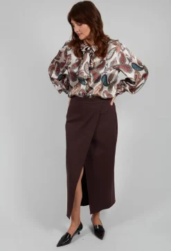 Mei Meij Skirts^Jersey Pencil Skirt in Java