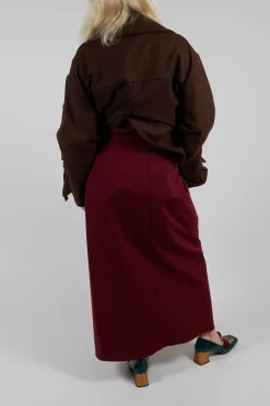 Mei Meij Skirts^Jersey Pencil Skirt in Rumba