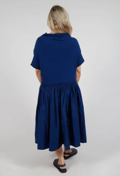 Rundholz Dip Dresses^Jersey Pleated Dress with Dropped Waist in Ocean