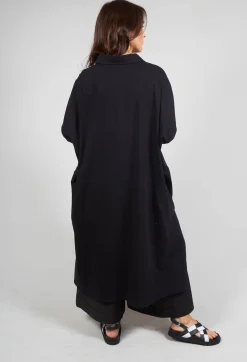 Bread and Butter Shirts & Blouses^Jersey Shirt Dress in Black and White