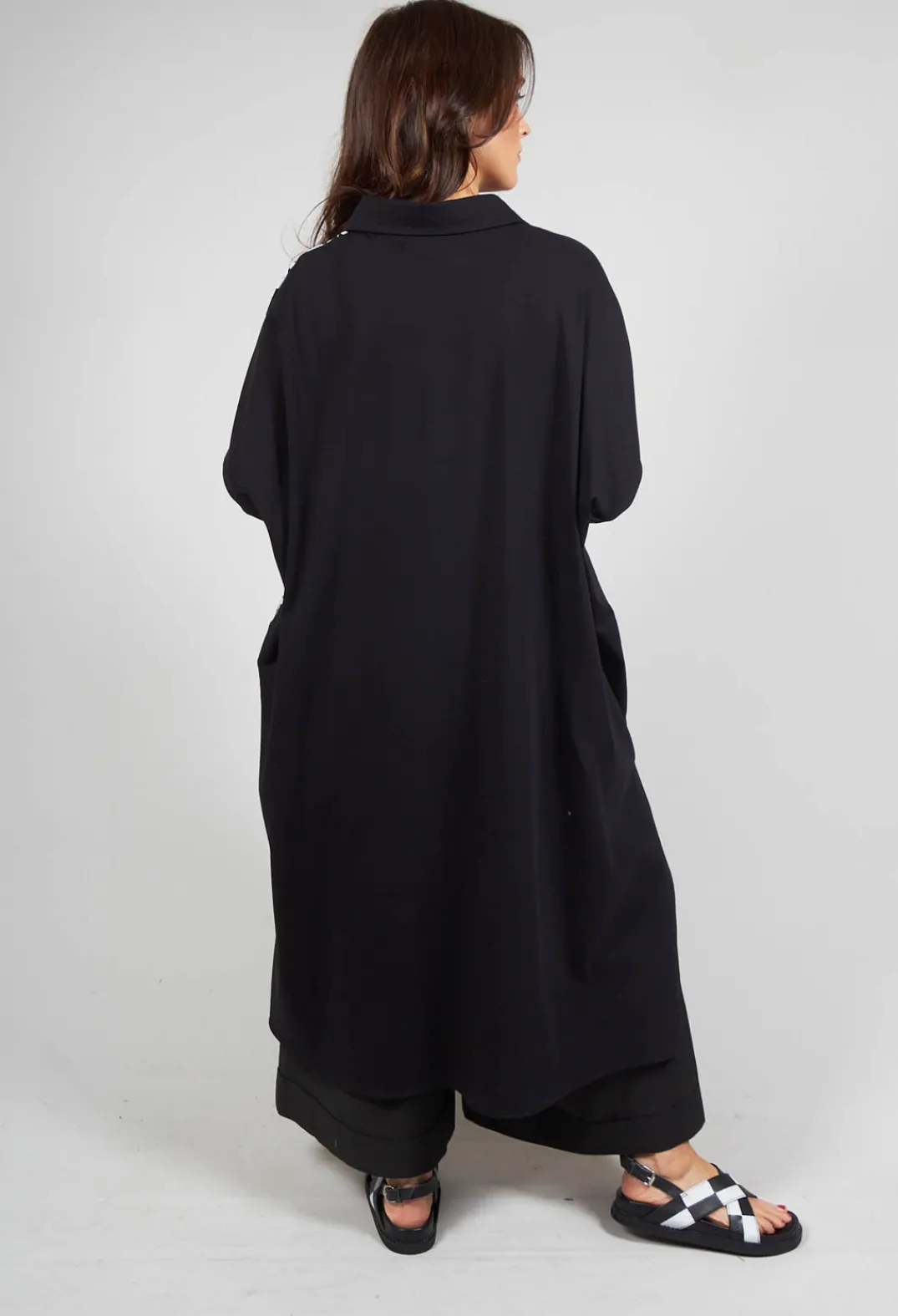 Bread and Butter Shirts & Blouses^Jersey Shirt Dress in Black and White