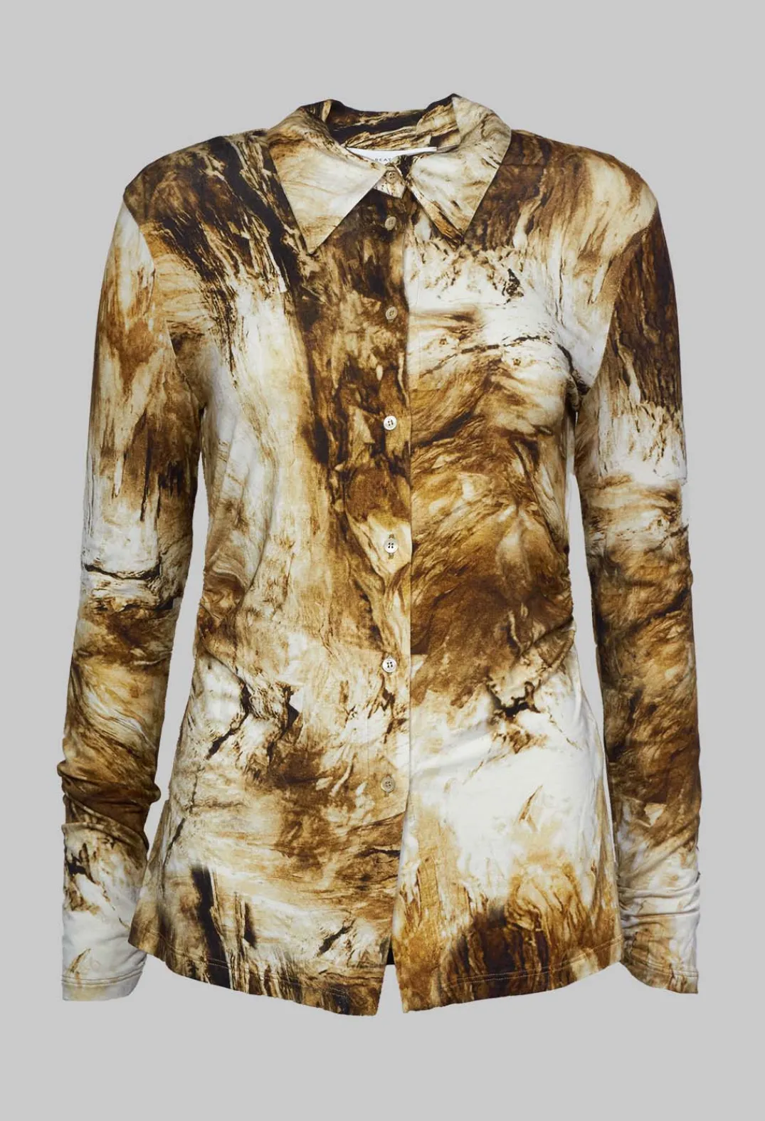 Beatrice B Shirts & Blouses^Jersey Shirt with Amber Marble Print