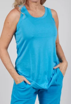Rundholz Black Label Tops^Jersey Sleeveless Top in Malibu