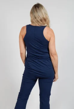 Rundholz Black Label Tops^Jersey Sleeveless Top in Navy