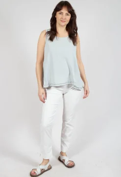Rundholz Black Label Tops^Jersey Tank Top in Grey