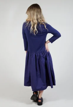 Rundholz Black Label Dresses^Jersey Top Dress with Lettering Motif in Azur Print