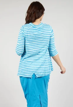 Rundholz Black Label Tops^Jersey Top with Drawstring Hem in Malibu Print