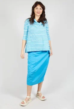 Rundholz Black Label Tops^Jersey Top with Drawstring Hem in Malibu Print