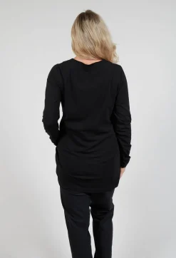Rundholz Black Label Tops^Jersey Top with Long Sleeves in Black