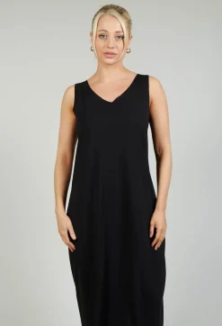 Bize Dresses^Jersey Vest Dress in Black