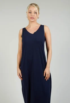 Bize Dresses^Jersey Vest Dress in Blue