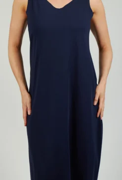 Bize Dresses^Jersey Vest Dress in Blue