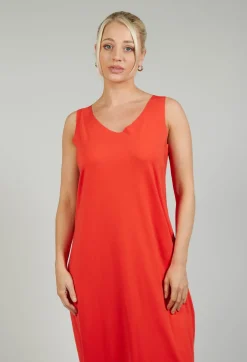 Bize Dresses^Jersey Vest Dress in Red
