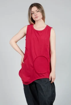Moyuru Jumpers^Jersey Vest Top in Red