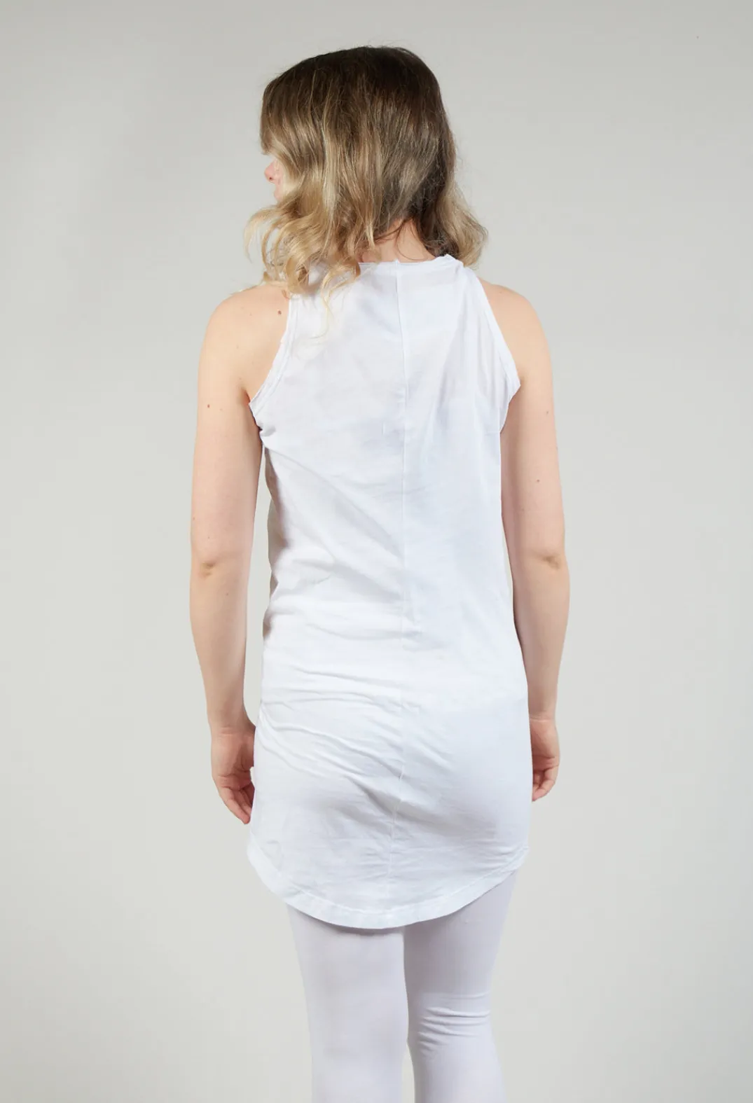 Rundholz Black Label Tops^Jersey Vest Top with Motif in Lime Print