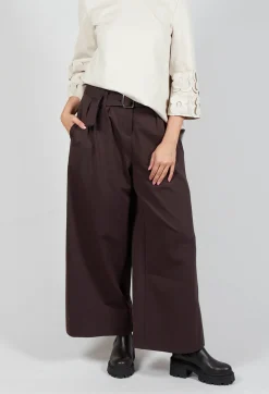 Mei Meij Trousers^Jersey Wide Leg Trousers with Belt in Java