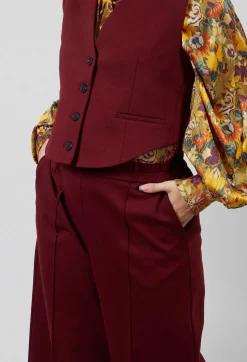 Mei Meij Trousers^Jersey Wide Leg Trousers in Rumba