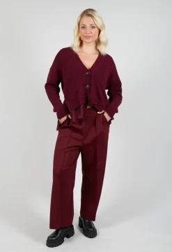 Mei Meij Trousers^Jersey Wide Leg Trousers in Rumba