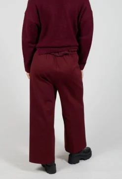 Mei Meij Trousers^Jersey Wide Leg Trousers in Rumba