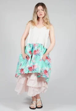 Ewa I Walla Tops^Jill Tunic in Turquoise Flower