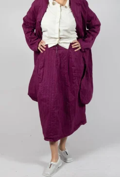 Hannoh Wessel Skirts^Jleana Skirt in Mulberry Stripe