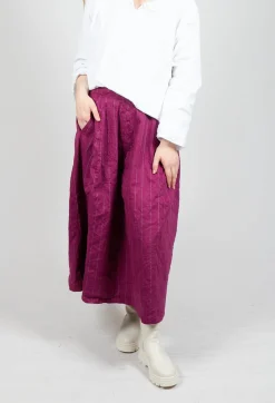 Hannoh Wessel Skirts^Jleana Skirt in Mulberry Stripe