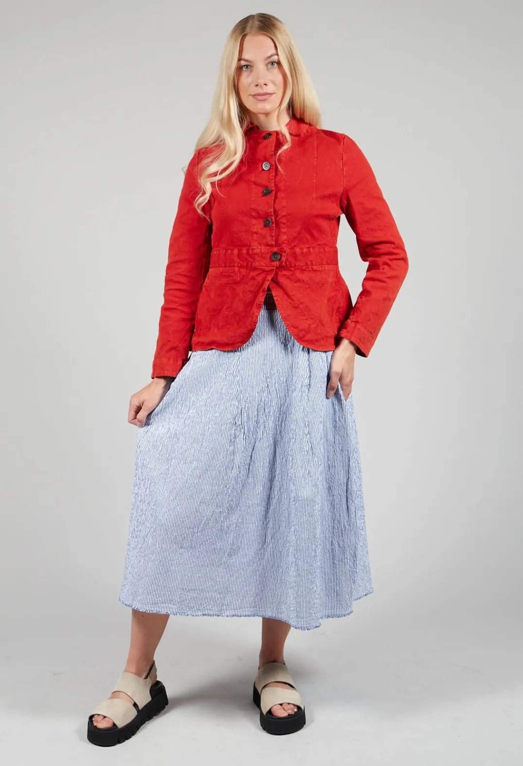 Hannoh Wessel Skirts^Jola Skirt in Blue Stripes