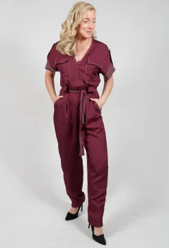 Beatrice B Jumpsuits^Jumpsuit in Burgundy