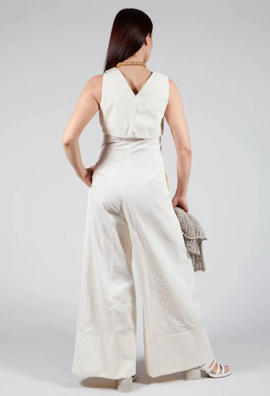 Malloni Jumpsuits^Jumpsuit Palla in Ecru