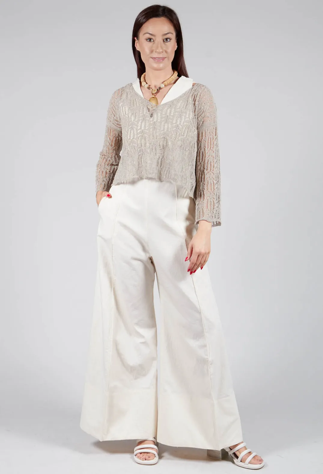 Malloni Jumpsuits^Jumpsuit Palla in Ecru