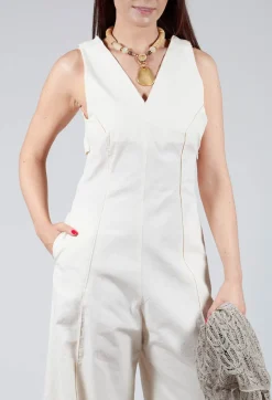 Malloni Jumpsuits^Jumpsuit Palla in Ecru