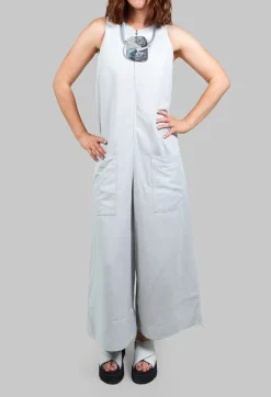 Nijii Jumpsuits^Jumpsuit with Front Zip Fastening in Light Grey