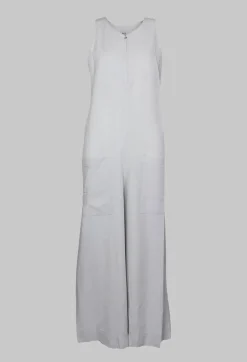 Nijii Jumpsuits^Jumpsuit with Front Zip Fastening in Light Grey