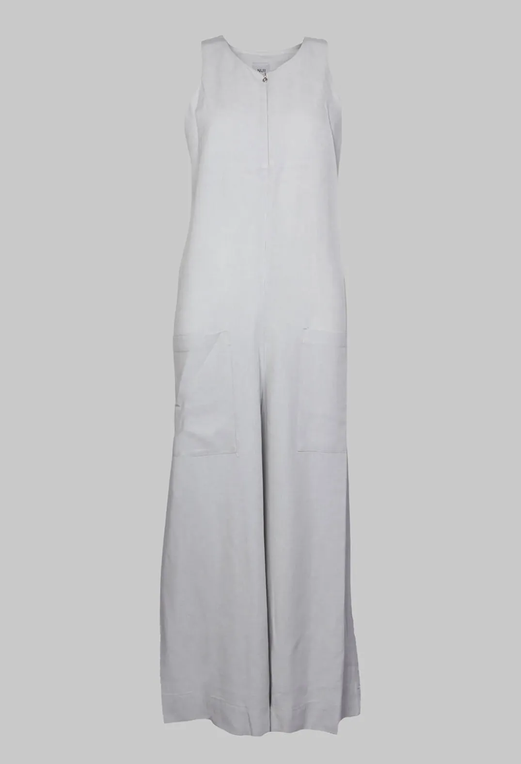 Nijii Jumpsuits^Jumpsuit with Front Zip Fastening in Light Grey