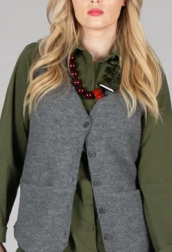 Elemente Clemente Tops^Junai Vest in Anthra