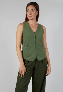 Elemente Clemente Tops^Junai Vest in Khaki