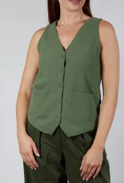 Elemente Clemente Tops^Junai Vest in Khaki