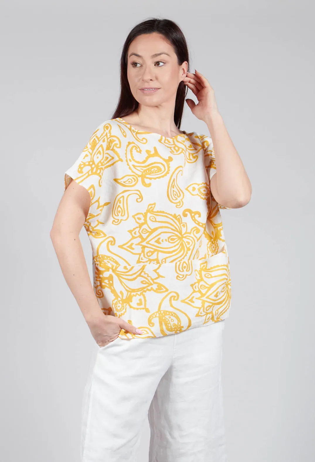 Elemente Clemente Tops^Kalu Top in Curcuma