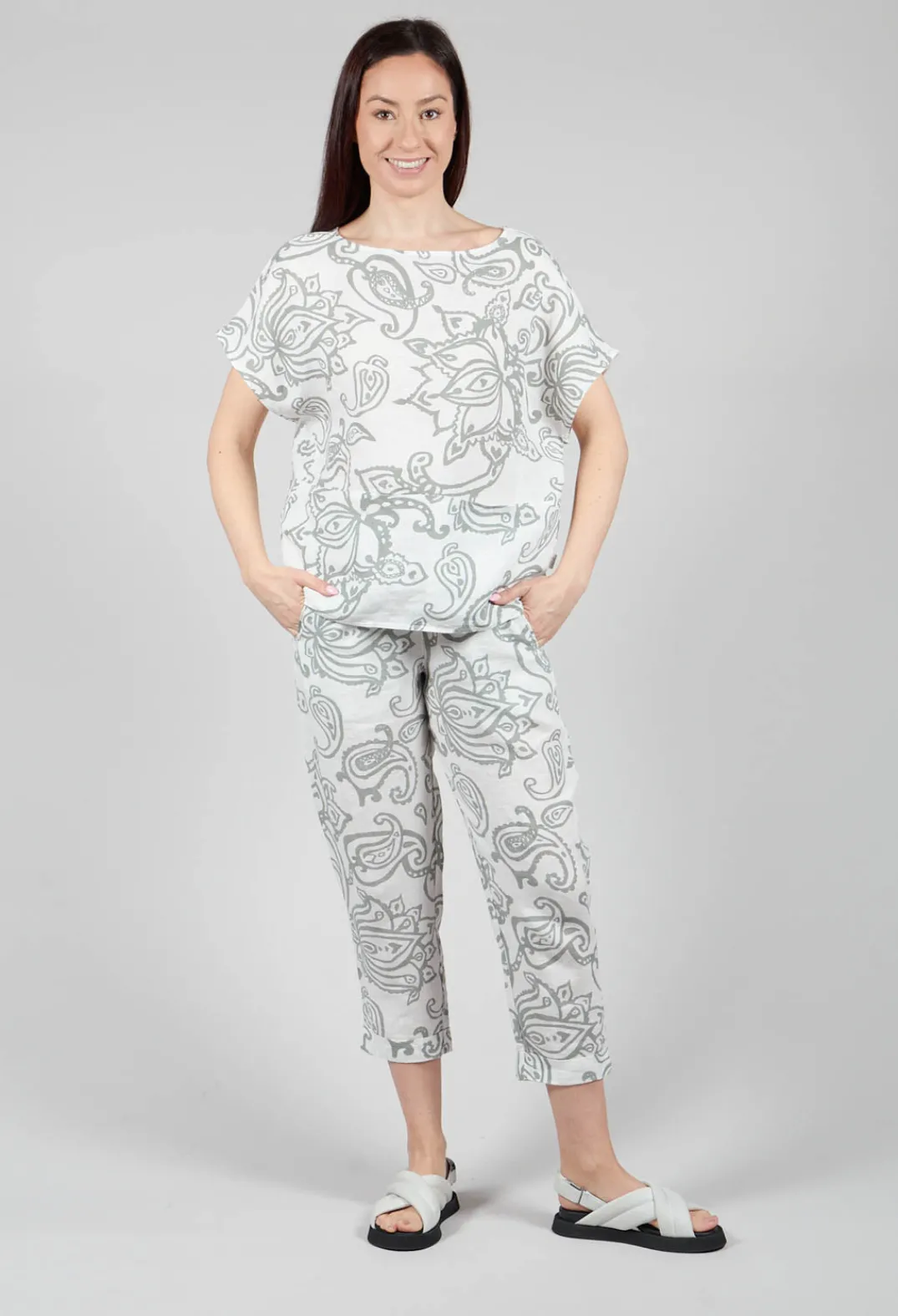 Elemente Clemente Tops^Kalu Top in Eucalyptus