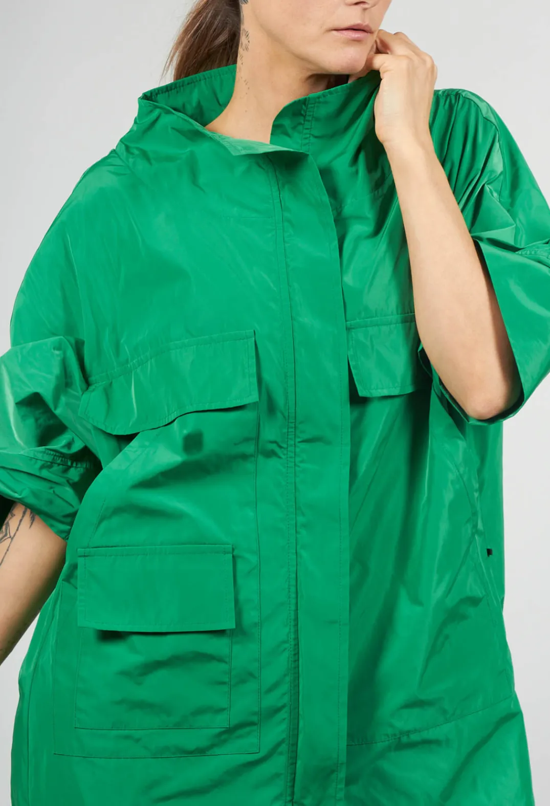 Xenia Design Coats^Kama Trench in Bright Green